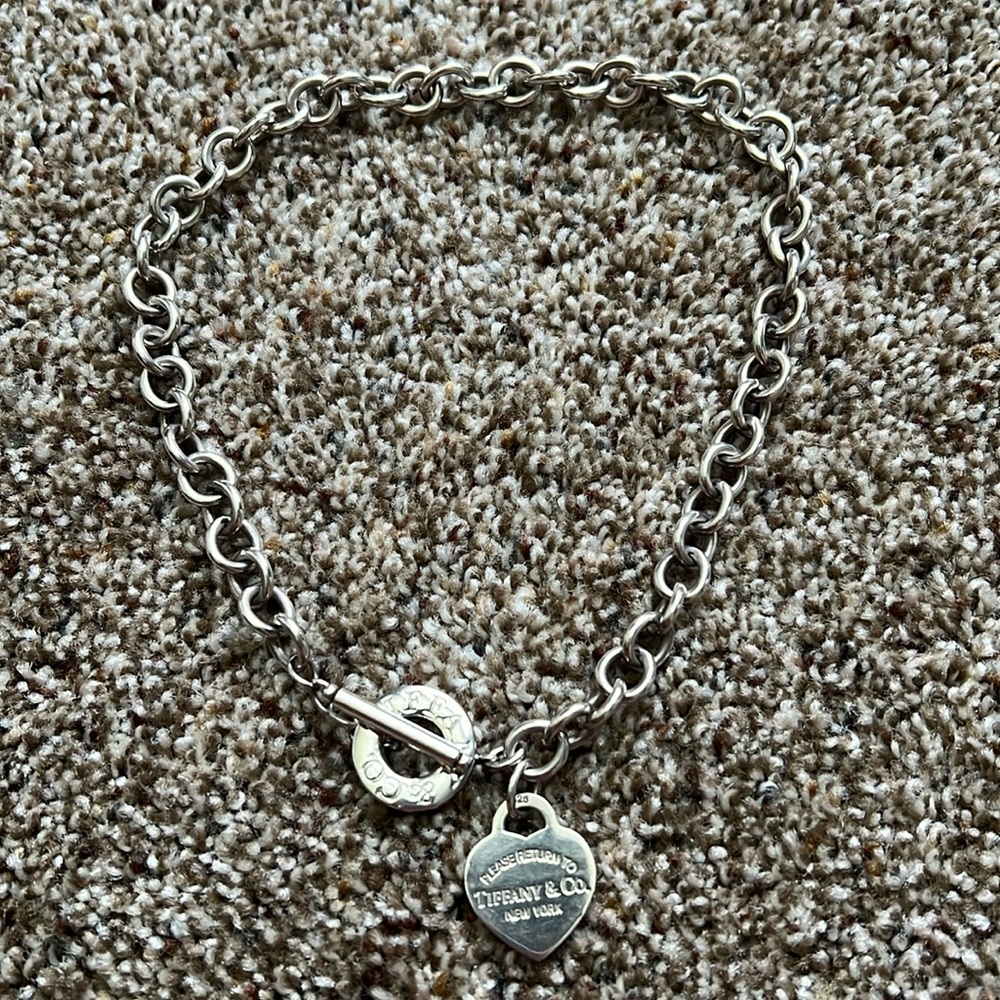 Tiffany Heart Tag Toggle Necklace